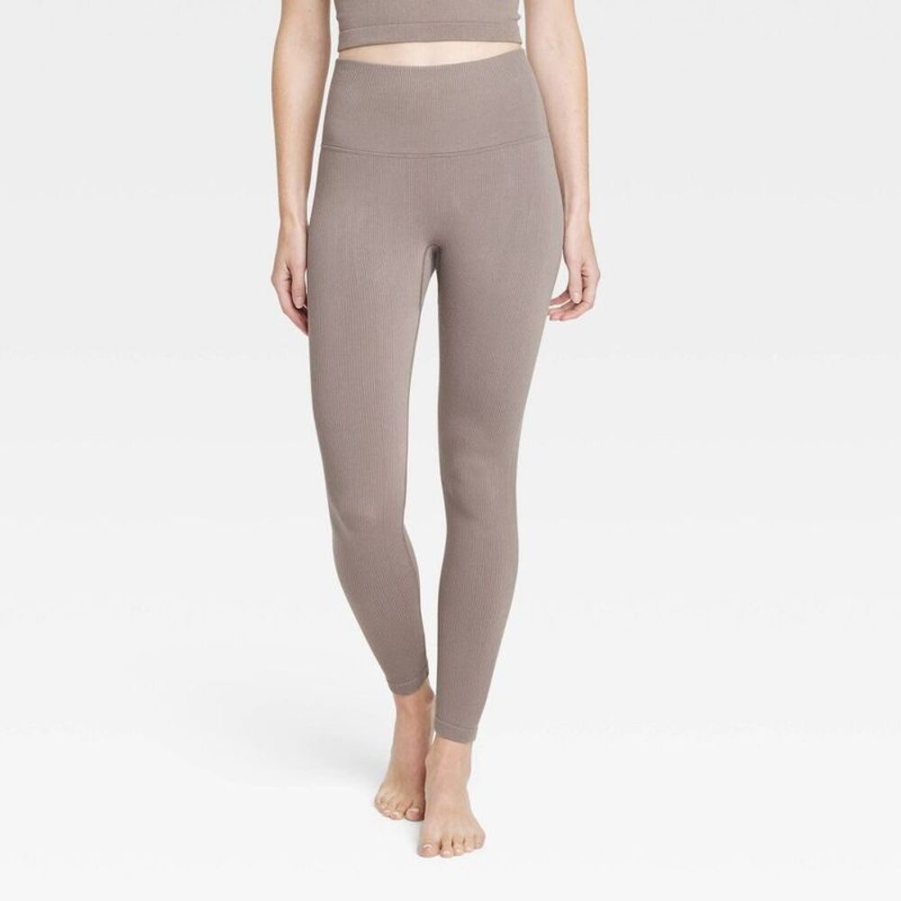 All In Motion - All In Motion Women's Leggings Ankle Moisture Wick Taupe